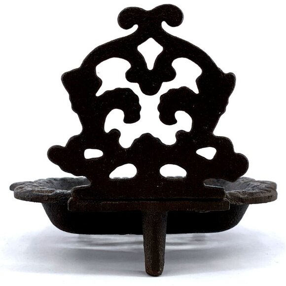 Cast Iron Soap Dish 6" x 4.5" Farmhouse Rustic - Picture 5 of 7